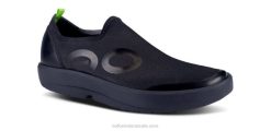 Black OOFOS Men's OOmg eeZee Low Shoe 404R156
