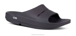 Black OOFOS Women's OOahh Slide Sandal 404R26