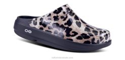 Cheetah OOFOS Women's OOcloog Limited Edition Clog 404R94