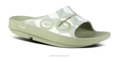 Fractal Sage OOFOS Women's OOahh Limited Slide Sandal 404R7