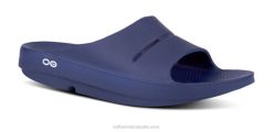 Navy OOFOS Men's OOahh Slide Sandal 404R134