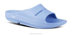 Neptune Blue OOFOS Women's OOahh Slide Sandal 404R5