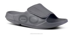 Slate OOFOS Men's OOahh Sport Flex Sandal 404R132