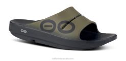 Tactical Green OOFOS Men's OOahh Sport Slide Sandal 404R112