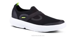 White Black OOFOS Men's OOmg Low Shoe 404R151
