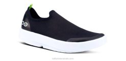 White Black OOFOS Women's OOmg eeZee Low Shoe 404R80