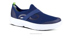 White Navy OOFOS Men's OOmg Low Shoe 404R152